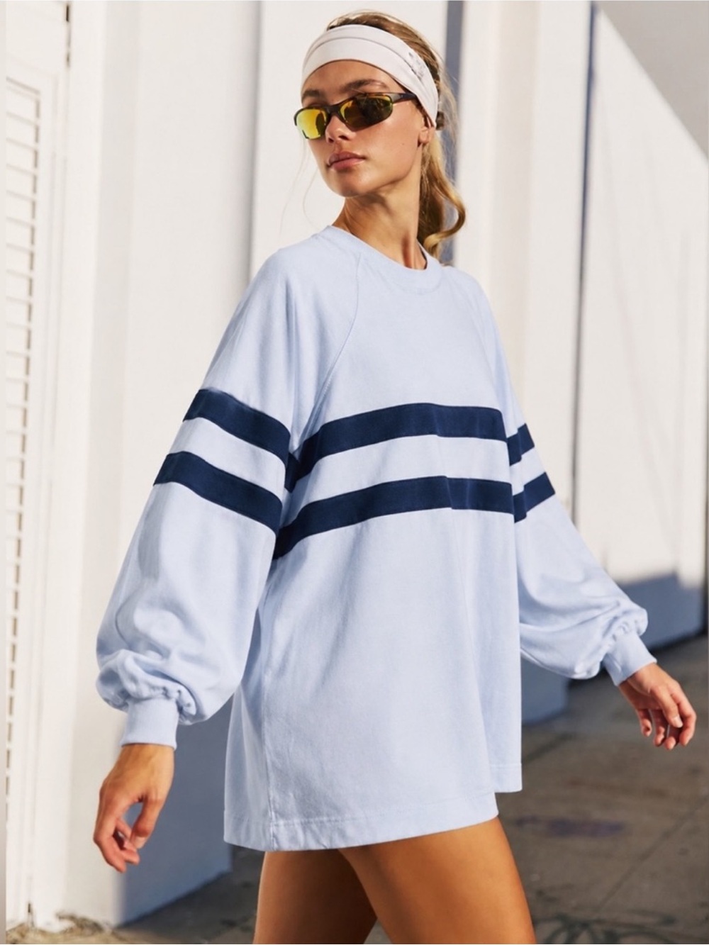 Free People Movement Post Up Layer Oversized Pullover Sweatshirt Size Small - Picture 2 of 14